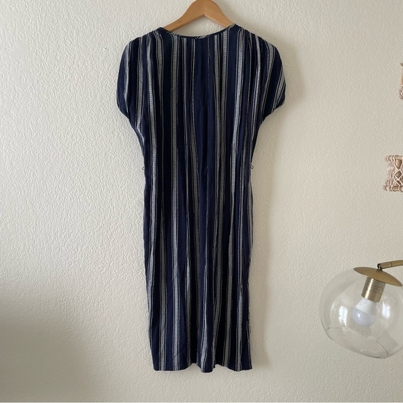 Anthropologie Porridge navy white stripe dress sundress - Picture 5 of 6